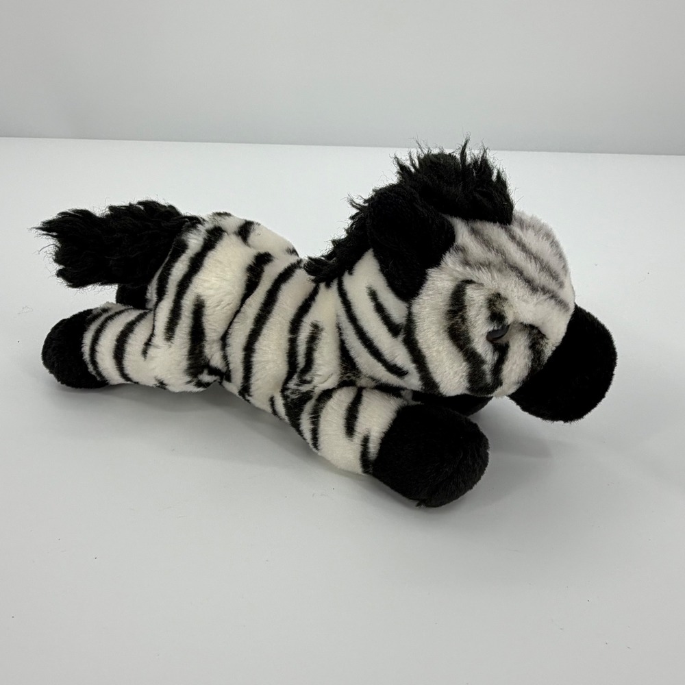 Adventure Planet Zebra Plush Stuffed Animal 12" Black White Safari Zoo  Toy
